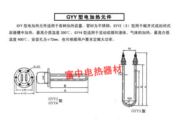 GYY型电加热元件